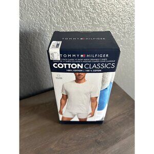 NEW Tommy Hilfiger Men's 3-Pack Cotton Classics Crewneck Undershirt SMALL